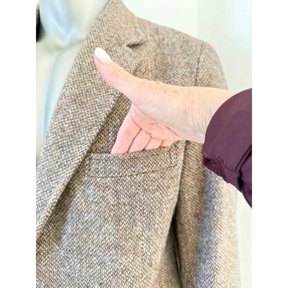 Vintage‎ Pendleton Brown Tweed Wool Blazer Sport Coat Size 46